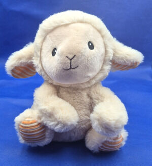 Spark Create Imagine Lamb Rattle Plush Crinkle Ears 10" Adorable Stuffed Toy